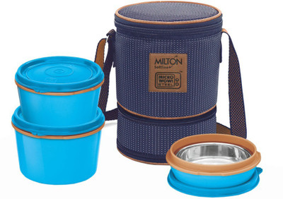 MILTON Flexi 3 Containers Lunch Box(950 ml, Thermoware)
