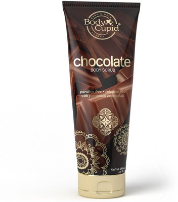 Body Cupid Chocolate Face and Body Scrub with Peppermint essential oil - 200 mL Scrub(200 ml)