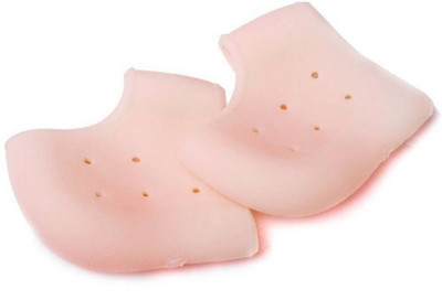 Arzet Unisex Vented Moisturizing Silicone Gel Heel Socks for Swelling, Pain Relief, Heel Support