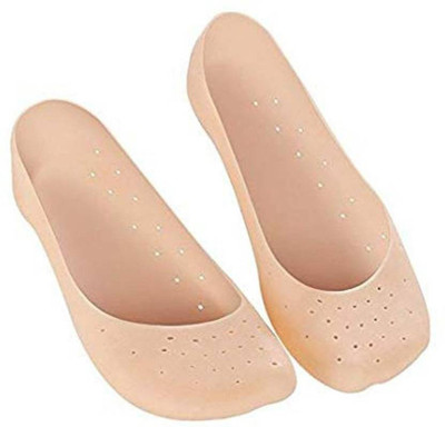 FIVANIO Anti Crack Full Length Silicone Protector Moisturizing Socks Heel Support Heel Support(Multicolor)