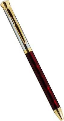 auteur 117 Slim Body Maroon Colour Designer Pen With Ruby on Cap Gift Collection Ball Pen(Blue)