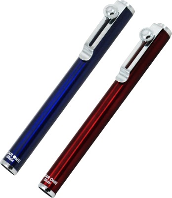auteur Set Of 2 Collectors Choice Red & Blue Color Slide Out, Metal Body Ball Pen(Pack of 2, Blue)