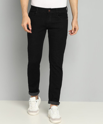 WHATON Skinny Men Black Jeans