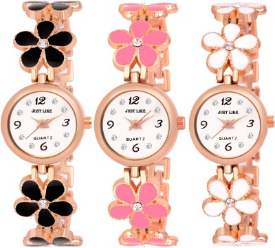 just like fllowers Wrist Watches Analog Watch  - For Girls