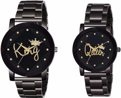 RENAISSANCE TRADERS king queen king queen couple anniversary special new popular latest fashion trendy casual hit awesome beautiful Analog Watch  - For Men & Women