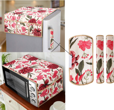 E-Retailer Refrigerator  Cover(Width: 99 cm, Red)