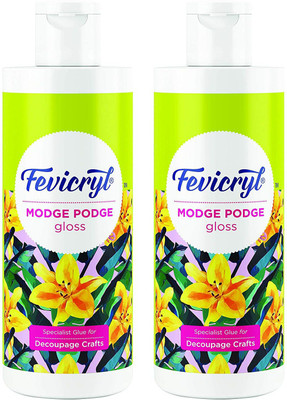 Fevicryl Modge Podge Gloss Finish Decoupage Medium(120 ml, Pack of 2)