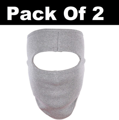 H International Grey Bike Face Mask for Men & Women(Size: Free,  Balaclava)