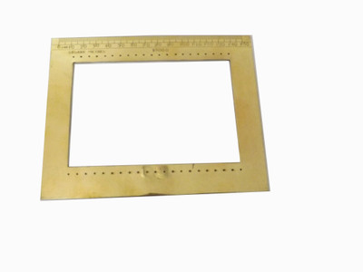 RINM Brass Area Comb Scale with Permanent engraving Marking 1/4000 Scaling Ruler(Set of 1, Golden)
