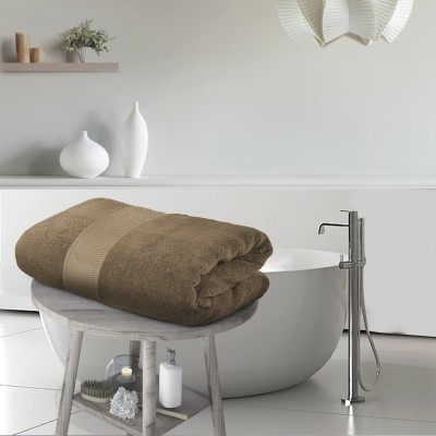 Flipkart Perfect Homes Cotton Bamboo 600 GSM Bath Towel (Brown)