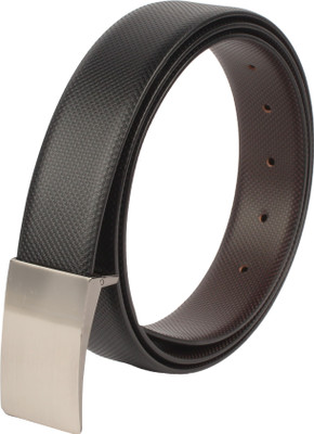 eXcorio Men Evening Brown, Black Artificial Leather Reversible Belt