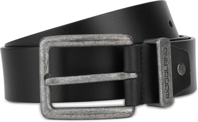 Price History of WOODLAND Men Black Genuine Leather Belt WOODLAND