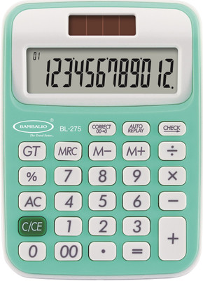 BAMBALIO 12 DigitsBL-275 Green Large LC Display 3 Years Warranty Basic  Calculator(12 Digit)