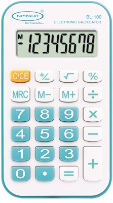 BAMBALIO 8 Digits BL-100 Blue Portable pocket calculator 3 years warranty Basic  Calculator(8 Digit)
