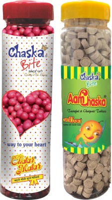 CHASKA BITE |Aam Chaska|Chatar Matar|Chatpati Candies|Imli Pops|Khatti Meethi|Digestive Sour Candies|500gm|Pack of 2 DRY MANGO, SWEET AND SOUR Candy(2 x 250 g)