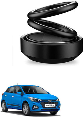 Auto Smart Look ASL1744 Car Solar Ring Air Freshener Double Loop Rotary Air Conditioner Dashboard Air Freshener Perfume Black For Hyundai i20 Elite Air Purifier(Pack of 1)