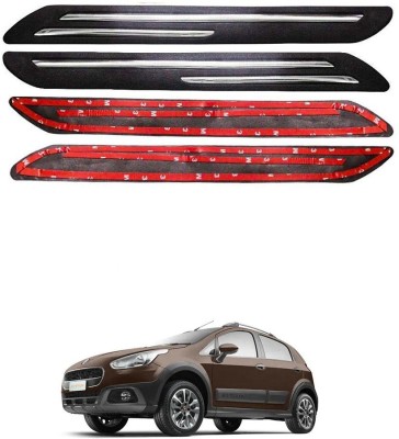 Oshotto Plastic Car Bumper Guard(Black, Pack of 4, Fiat, Avventura)