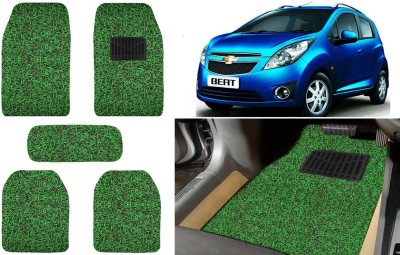 Auto Kite Plastic, PVC, Vinyl Standard Mat For  Chevrolet Beat(Green, Black)