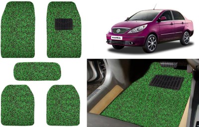 Auto Kite Plastic, PVC, Vinyl Standard Mat For  Tata Manza(Green, Black)