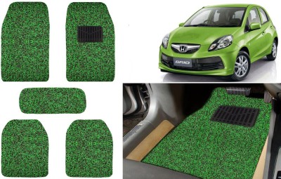 Auto Kite Plastic, PVC, Vinyl Standard Mat For  Honda Brio(Green, Black)