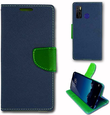 Asmart Flip Cover for Tecno Spark Power 2(Green)