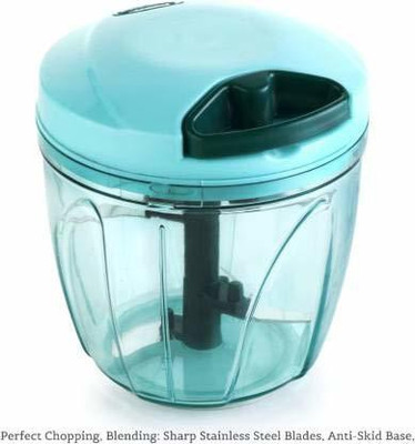 DHV ENTERPRISE HANDY MULTICOLOR VEGETABLE & FRUIT CHOOPER 900 ML FOOD PROCRSSOR SLICER SHREDDER SALAD MAKER VEGETABLE ETC Vegetable & Fruit Chopper(Pack of 1)