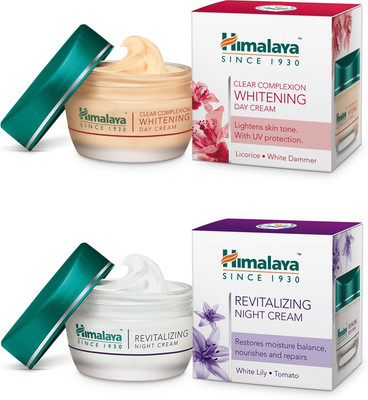 HIMALAYA Clear Complexion Whitening Day Cream 50g & Revitalizing Night Cream 50g (Combo pack)(2 Items in the set)