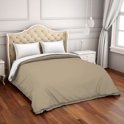 SPACES Queen Cotton Duvet Cover(Brown)