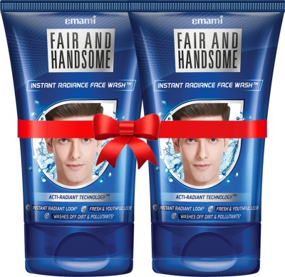 FAIR AND HANDSOME Instant Radiance  100 gm Pack of 2 Face Wash (200 g)