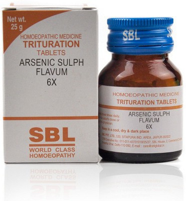 SBL Ars. Sulph. Flavum 6X Tablets(25 g)