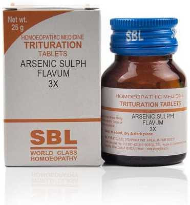 SBL Arsenic Sulph Flavum 3X Tablets(25 g)