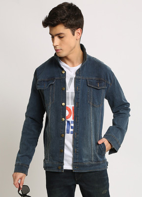 VOXATI Full Sleeve Solid Men Denim Jacket