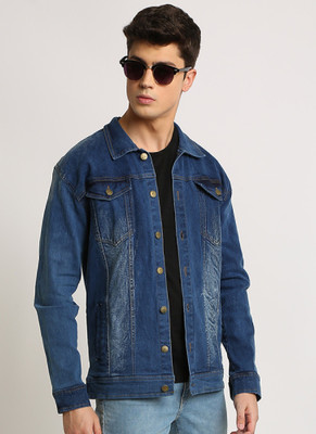 VOXATI Full Sleeve Solid Men Denim Jacket