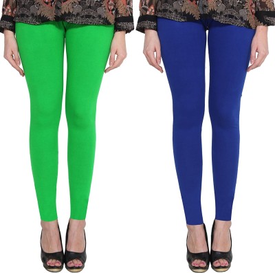 Clarita Ankle Length Ethnic Wear Legging(Green, Blue, Solid)