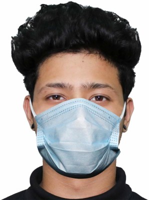 Oriley 3 Ply Disposable Face Mask Non-Woven SMS Fabric with Metal Nose Pin Non Surgical Unisex Dust-Proof Mouth Cover with Earloop AYURVEDA OA0026 Surgical Mask(Free Size, Pack of 50, 3 Ply)