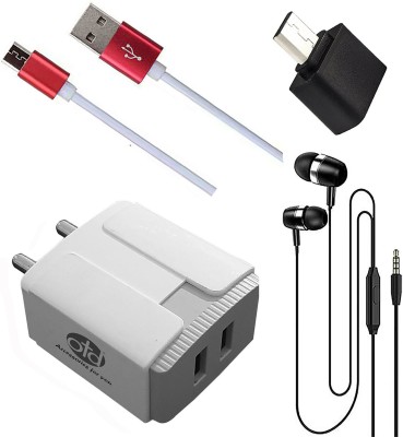OTD Wall Charger Accessory Combo for SSKY Y777 Fire, SSKY Y888, SSKY Y999 Reno, STK Stk Ace Plus(White, Red, Black)