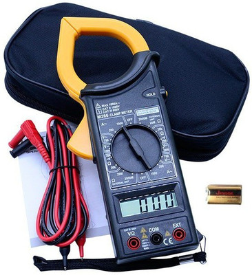 Tulsway High Quality DT-266 Digital Clamp Meter Digital Multimeter (Black 2000 Counts) Digital Multimeter(2000 Counts)