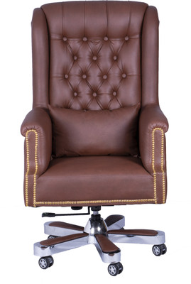 Fort Maharaja Chair Leatherette Office Executive Chair(Brown)