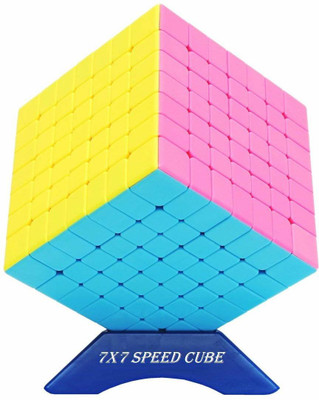 Authfort 7x7 Cube Stickerless, Super Reliable - More Smoothly Than Original 7x7 Cube(1 Pieces)