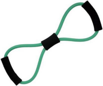 kbsales Soft Latex Figure 8 Yoga Fitness Workout Toning Resistance Tube(Green,Black)