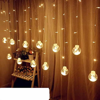 CraftQua 12 LEDs 1.62 m Gold Flickering, Steady Bulb Rice Lights(Pack of 1)