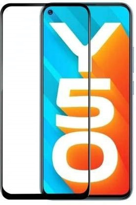 AKSHUD Edge To Edge Tempered Glass for Vivo Y50(Pack of 1)