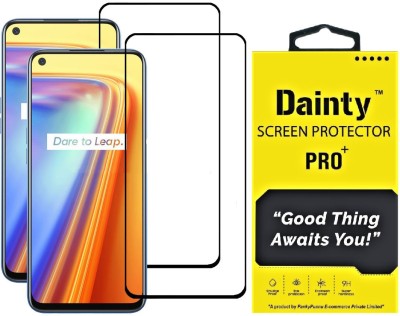 Dainty Edge To Edge Tempered Glass for Realme Narzo 30 Pro 5G, Realme Narzo 30 Pro, Realme 7, Realme 7i, Realme Narzo 20 Pro, Realme 6, Realme 6i(Pack of 2)