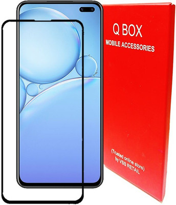 Q Box Edge To Edge Tempered Glass for vivo v19(Pack of 1)