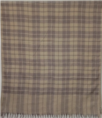 Kashmiri queen Wool Checkered Men, Women Shawl(Multicolor)