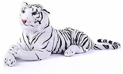 kashish trading company White Tiger Soft toy for kids, Girls & Children Playing Teddy Bear Loveable & Huggable in Size of 34 Cm long  - 34 cm(White)