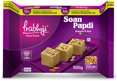 PRABHUJI PURE FOOD SOAN PAPDI ELACHI 500g Pouch(500 g)