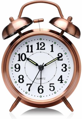 ALLTACK IN Analog 18 cm X 16 cm Wall Clock(Gold, Without Glass, Standard)