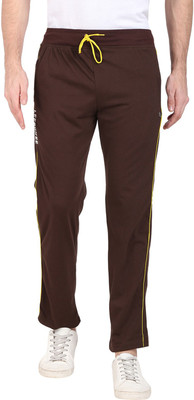 Leebonee Solid Men Brown Track Pants