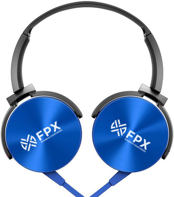 FPX Downtown FHDO103BL Wired Headset(Blue, On the Ear)